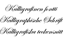 Pochoirs texte personnalisé - Police de calligraphe