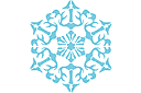 Sjablonen met sneeuw en vorst - Sneeuwvlok III
