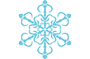 Sjablonen met kerstmotieven - Sneeuwvlok V