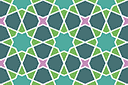 Muursjablonen met herhalende patronen - Alhambra 01a