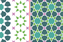 Muursjablonen met herhalende patronen - Alhambra 01b