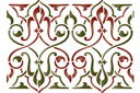 Pochoirs avec motifs arabes - Bordure Arabesque 24