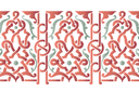 Pochoirs avec motifs arabes - Bordure Arabesque 26