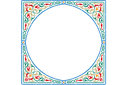 Pochoirs avec motifs arabes - Cadre tapis 2