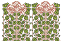 Pochoirs avec jardin et roses sauvages - Papier peint de roses modernes