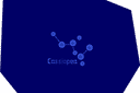 Pochoirs sur l'espace et les étoiles - Constellation Cassoipeia