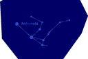 Pochoirs sur l'espace et les étoiles - Constellation Andromède