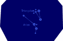 Pochoirs sur l'espace et les étoiles - Constellation Bélier et Triangle