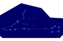 Pochoirs sur l'espace et les étoiles - Constellation Poissons