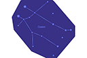 Pochoirs sur l'espace et les étoiles - Constellation des Gémeaux