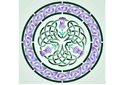 Pochoirs avec motifs celtiques - Cercle de chardon
