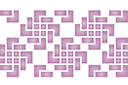 Muursjablonen met herhalende patronen - Geometrische ligatuur