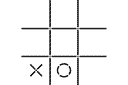 Pochoirs avec différents objets et articles - Tic-tac-toe