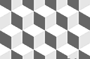 Pochoirs avec motifs abstraits - Cubes 3D