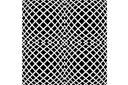 Muursjablonen met herhalende patronen - Optische illusie 3