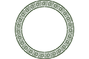 Pochoirs avec motifs celtiques - Grand anneau de celtes