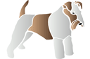 Sjablonen met dieren - Fox Terrier