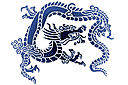 Draken sjablonen - Vechtende draak