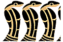 Egyptische sjablonen - Cobra's