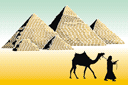Egyptische sjablonen - Egyptische piramides