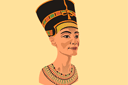 Egyptische sjablonen - Nefertiti buste