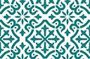 Muursjablonen met herhalende patronen - Marokkaanse tegel 04