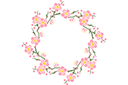 Stencils met tuin- en veldbloemen - Sakura-ring 101