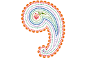 Pochoirs avec motifs indiens - Ornement Paisley 152a