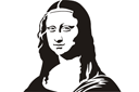 Stencils met historische kunst - Mona Lisa