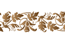 Sets de pochoirs de même style - Bordure de fleurs de cloche 23