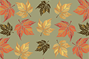 Muursjablonen met herhalende patronen - Esdoornblad behang