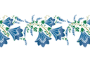 Pochoirs avec jardin et fleurs sauvages - Fleurs de cloche 129а