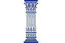Griekse stijl sjablonen - Griekse kolom