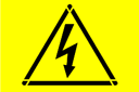 Stencils met verschillende symbolen - Hoog voltage