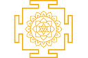 Pochoirs avec motifs indiens - Bhuvaneswari yantra