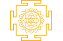 Stencils met indiaanse motieven - Bhuvaneswari yantra