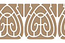 Pochoirs pour bordures classiques - Bordure Art Nouveau 019