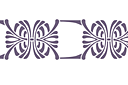 Pochoirs pour bordures classiques - Bordure Art Nouveau 055