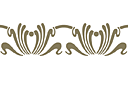 Pochoirs pour bordures classiques - Bordure Art Nouveau 066