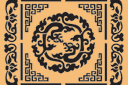 Pochoirs de style oriental - Motif dragon