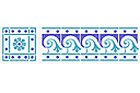 Pochoirs pour bordures avec motifs abstraits - Bordure Adelphi