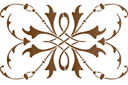 Sets van sjablonen in dezelfde stijl - Kant monogram 47