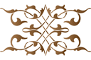 Sets de pochoirs de même style - Monogramme dentelle 49