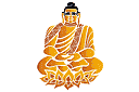 Pochoirs de style oriental - Bouddha