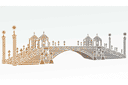 Sjablonen met herkenningspunten en gebouwen - Grote Chinese brug