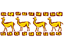 Stencils voor dierenranden - Lama