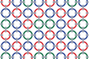 Muursjablonen met herhalende patronen - Grote ringen