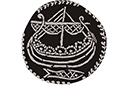 Scandinavische sjablonen - Viking munt