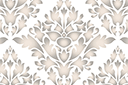 Muursjablonen met herhalende patronen - Behang damast 1763