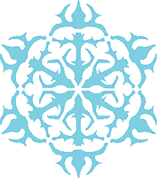 Sneeuwvlok IV - sjabloon voor decoratie
